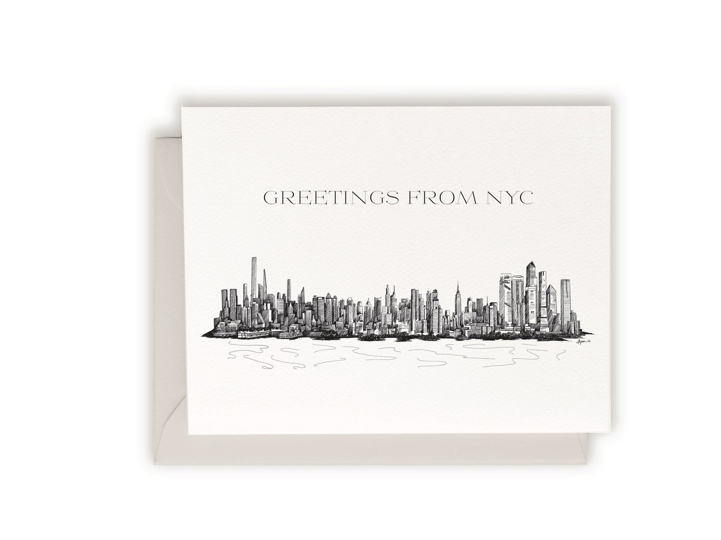 Greetings From NYC Letterpress Card