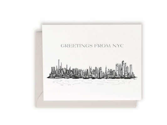 Greetings From NYC Letterpress Card