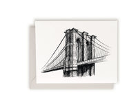 Brooklyn Bridge Letterpress Card