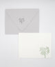 Letterpress flat note card with a green paperwhite by Rust Belt Love