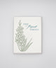 Letterpress Passover card with florals that says " Chag Pesach Sameach" by Rust Belt Love 
