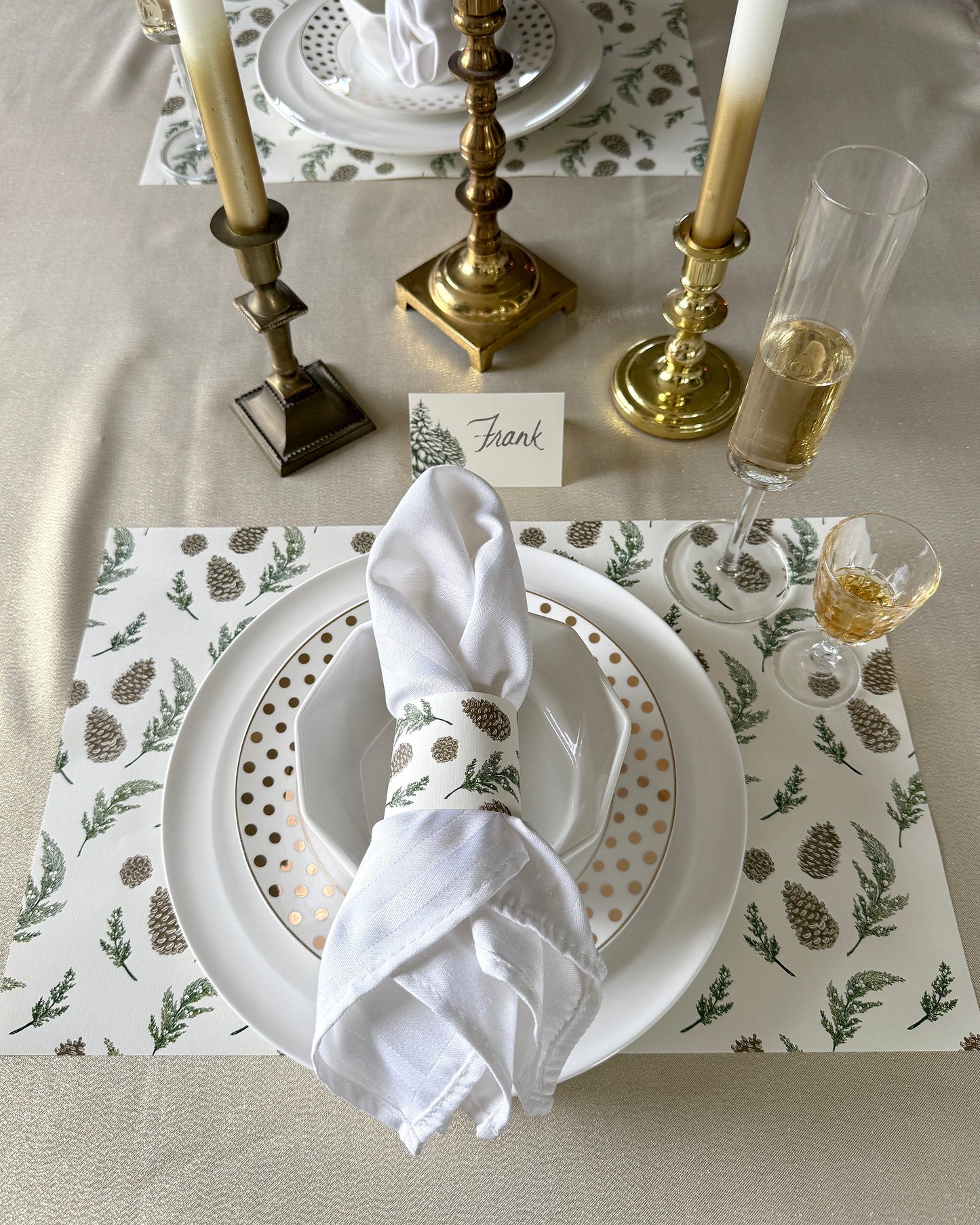 Pinecone & Juniper Placemats (Set of 12)