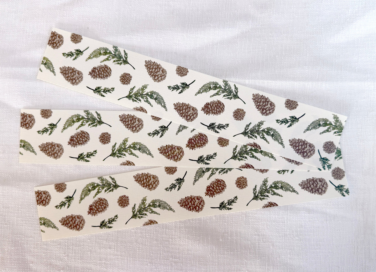Pinecone & Juniper Napkin Bands (Set of 12)