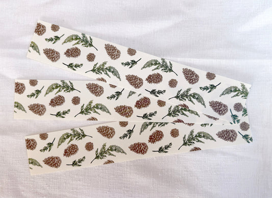 Pinecone & Juniper Napkin Bands (Set of 12)