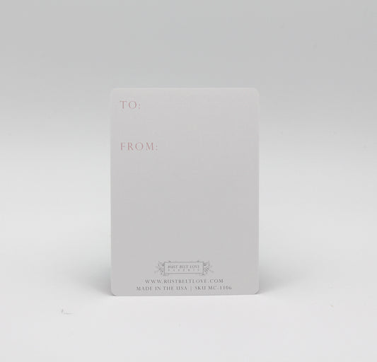 Blush floral minicard that reads "Why sleep when you can read" from Rust Belt Love