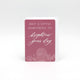Digital pink floral minicard from Rust Belt Love that reads "Just a little something to brighten your day"