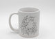 White ceramic mug with drawing of leafy greenery and words "Plant Lady" by Rust Belt Love