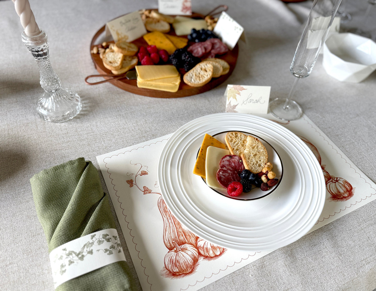 Pumpkins & Squash Placemats (Set of 12)