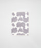 Purple hydrangea patterned small card by Rust Belt Love