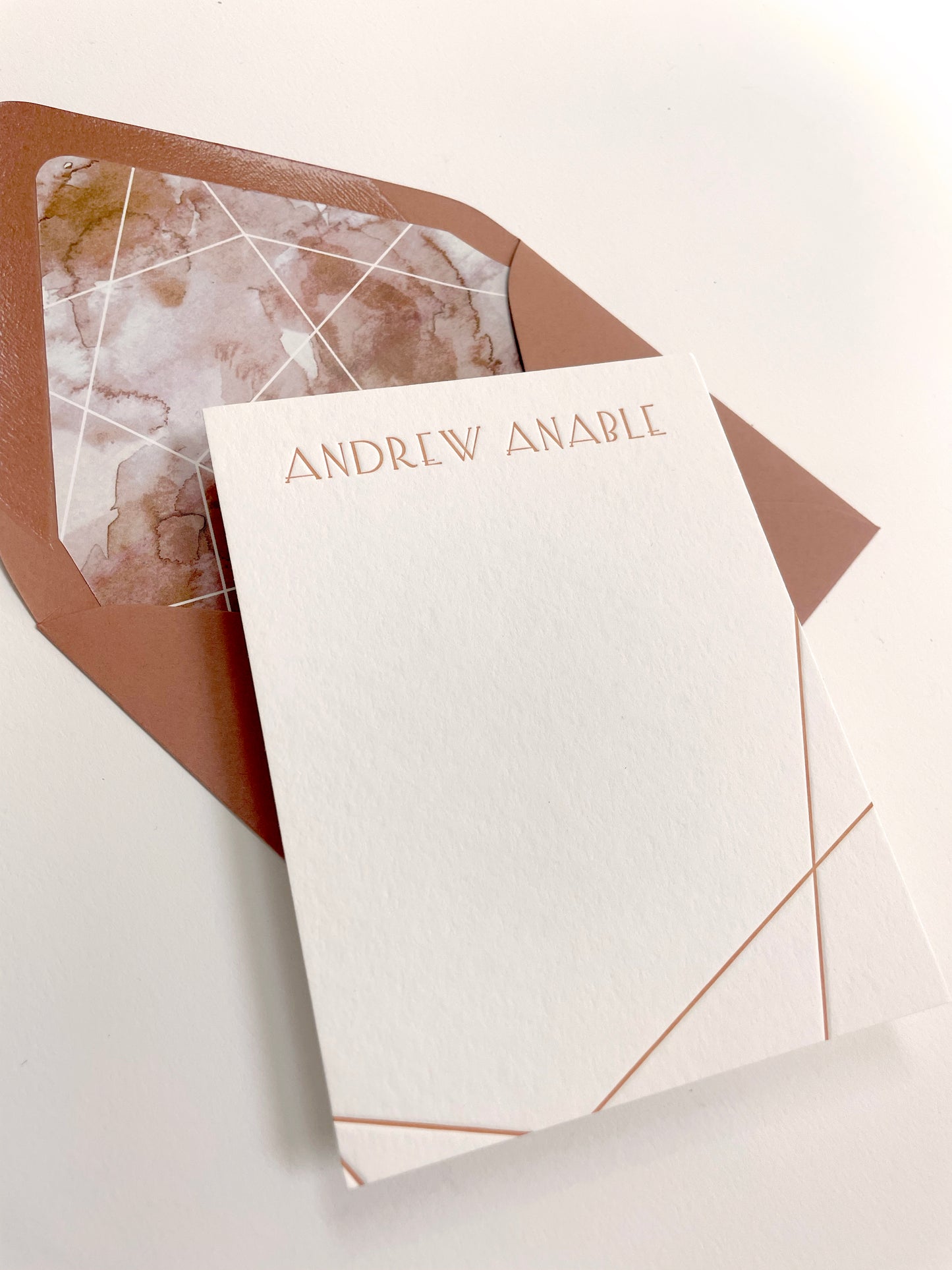 Art Deco Splash Semi-Custom Stationery
