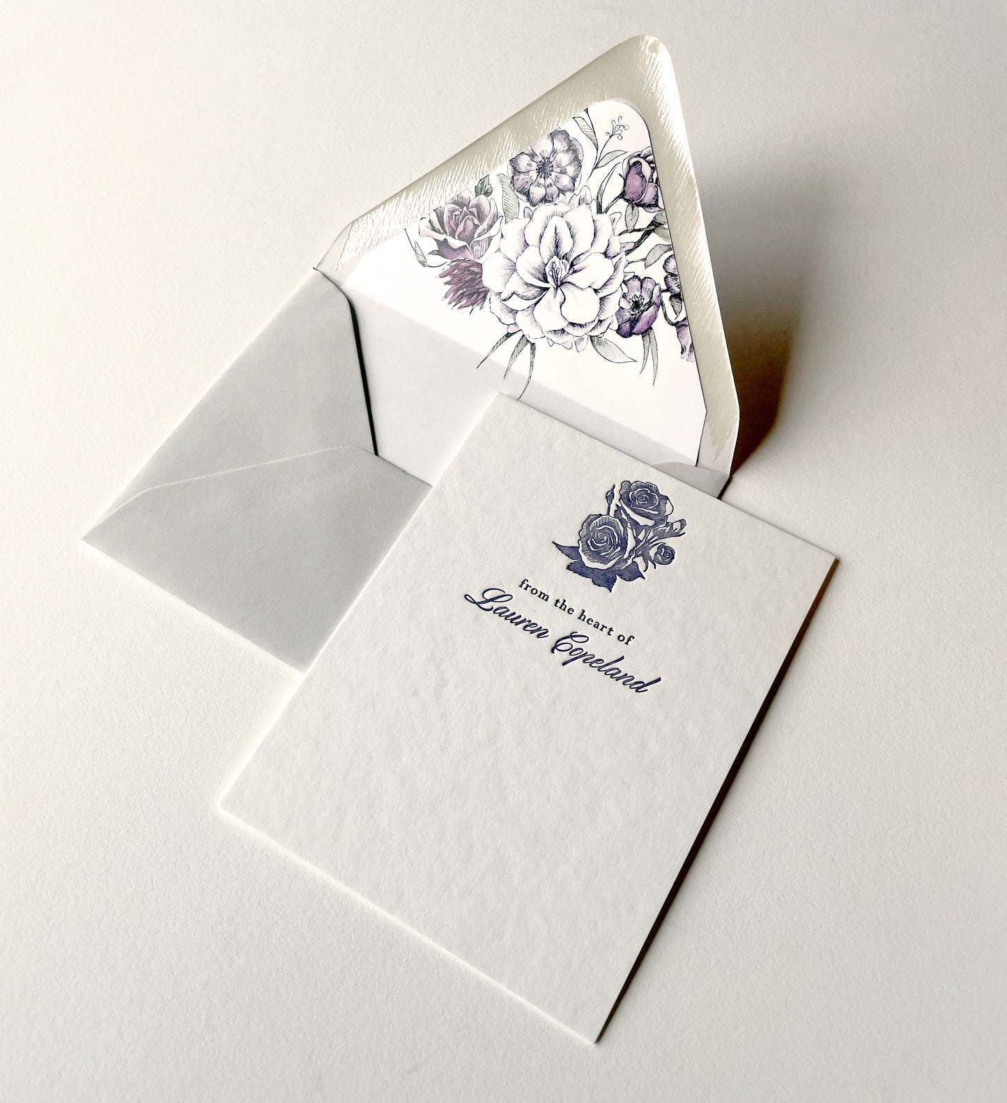Lavender Garden Semi-Custom Stationery