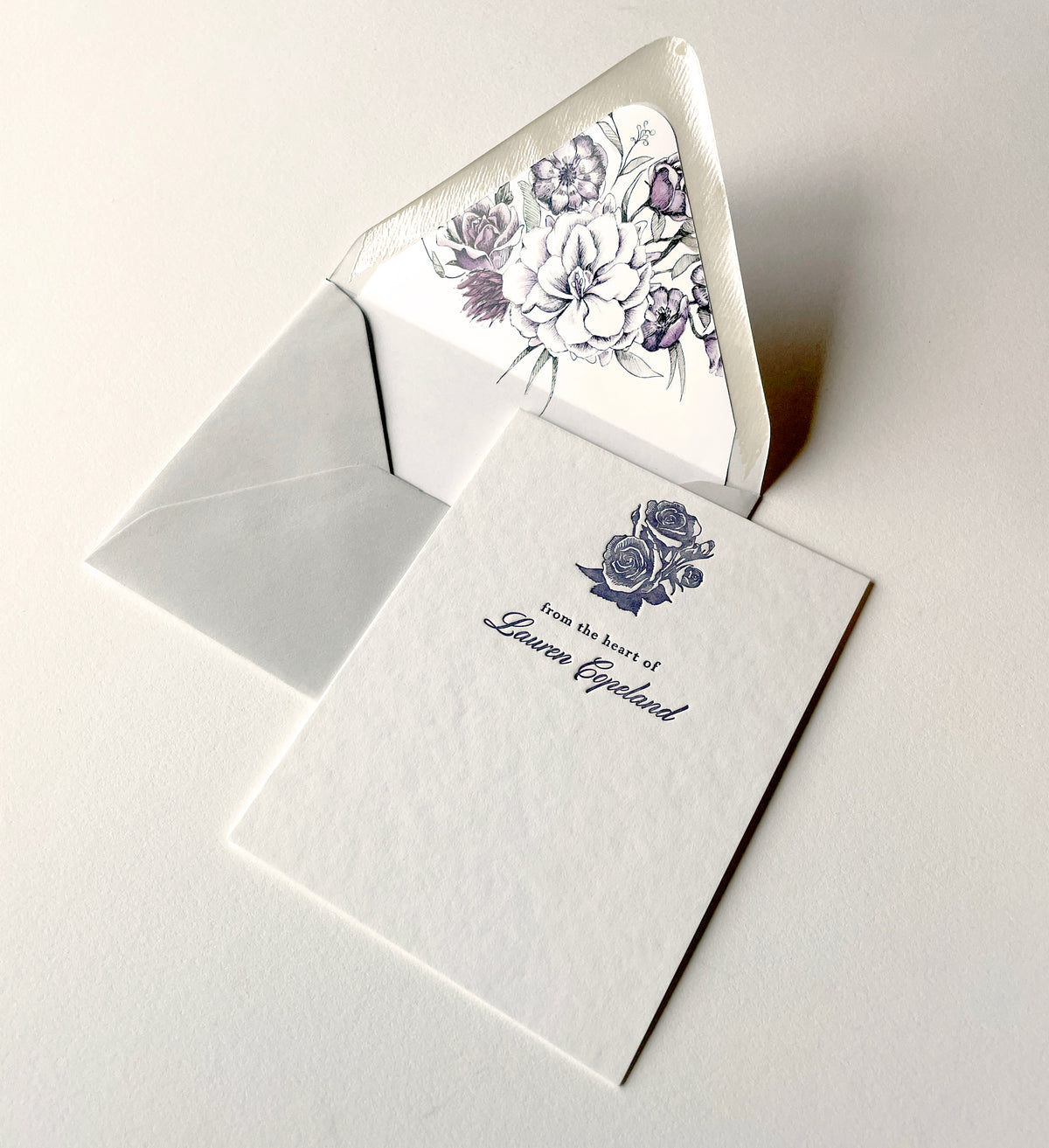 Lavender Garden Semi-Custom Stationery