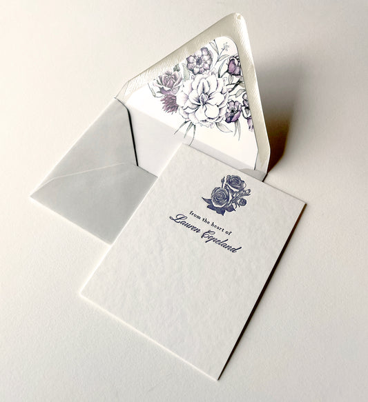 Lavender Garden Semi-Custom Stationery
