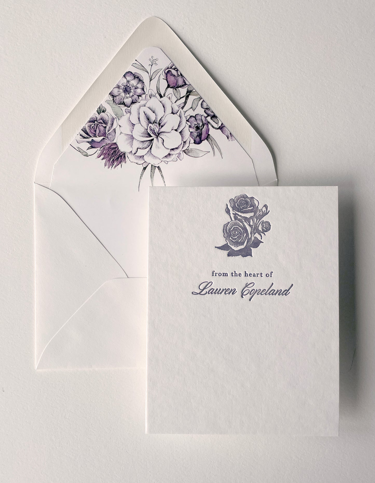 Lavender Garden Semi-Custom Stationery