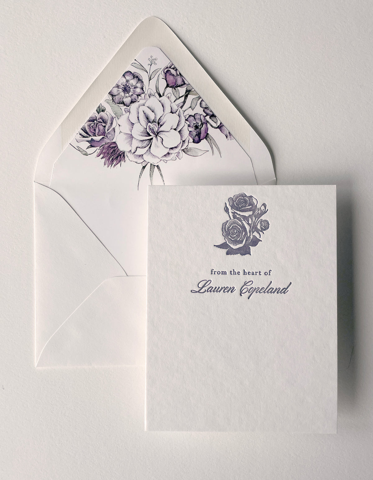 Lavender Garden Semi-Custom Stationery