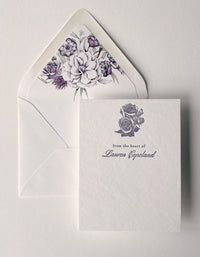 Lavender Garden Semi-Custom Stationery