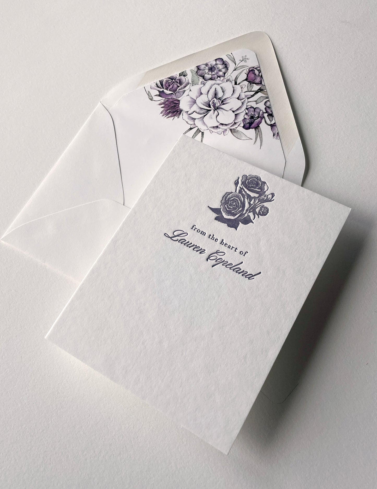 Lavender Garden Semi-Custom Stationery