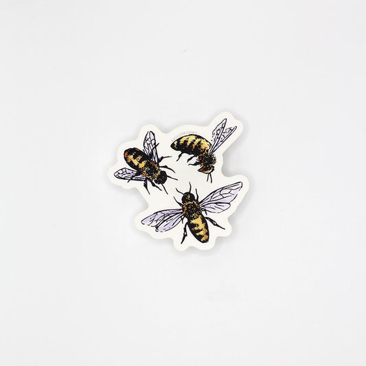 Clear background Bee Sticker