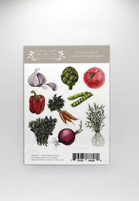 Veggies Clear Sticker Sheet