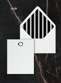 Classic Monogram Semi-Custom Stationery