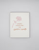 Letterpress friendship card with flower that says "Sending positive vibes for negative results" by Rust Belt Love