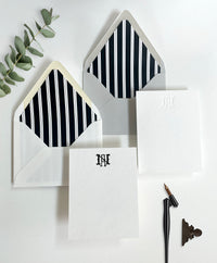 Classic Monogram Semi-Custom Stationery