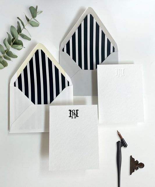 Classic Monogram Semi-Custom Stationery