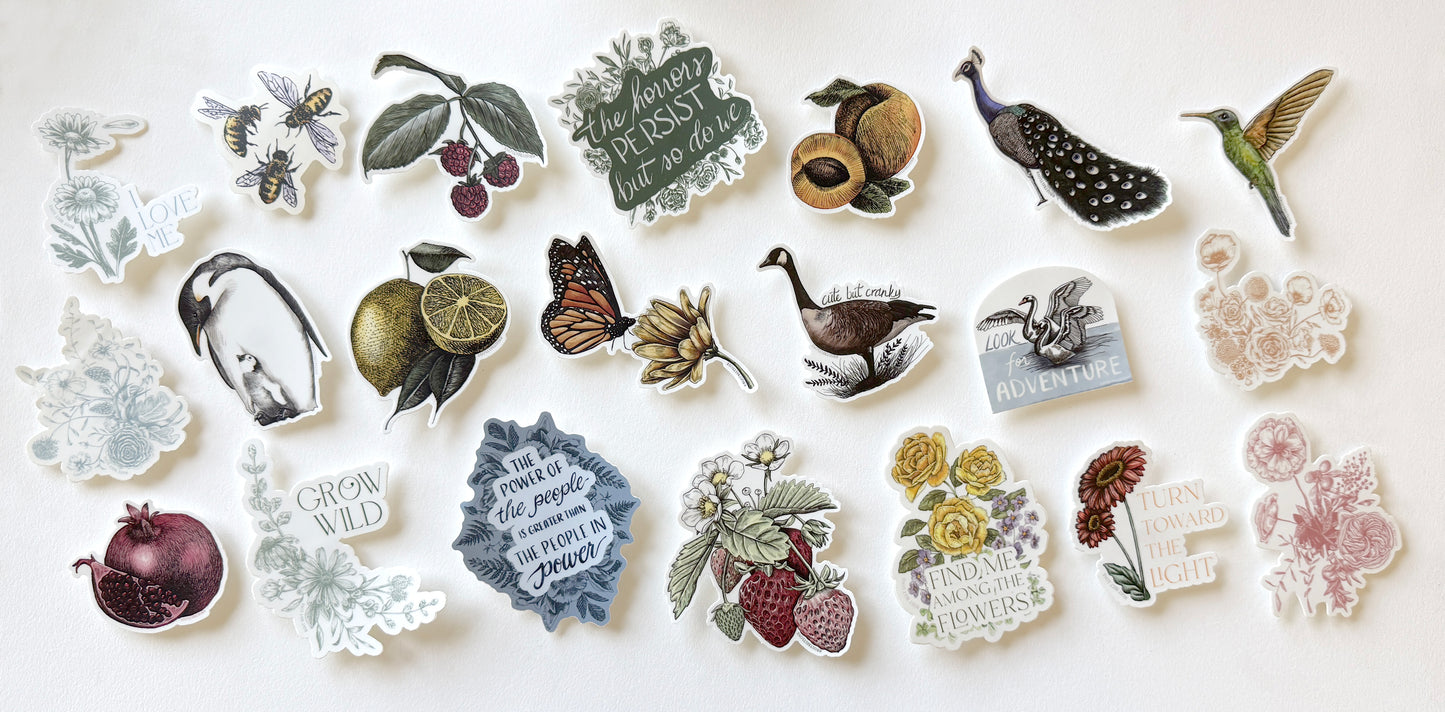 Clear background Bee Sticker