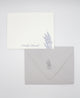 Letterpress flat note card with florals that says "thanks a bunch" by Rust Belt Love