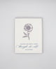 Letterpress love card with a flower that says " Thanks For Being There Through It All, Galentine" by Rust Belt Love