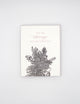 Letterpress friendship card with black florals that says "you are thriving (not just surviving)" by Rust Belt Love