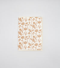 Letterpress orange wildflower small card by Rust Belt Love