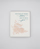 Letterpress friendship card with florals that says " You Make My World Better Just By Being You" by Rust Belt Love