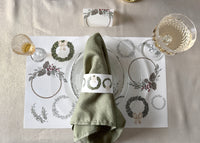 Wreath Napkin Bands (Set of 12)
