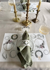 Wreath Napkin Bands (Set of 12)
