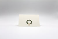 Wreath Place Cards – Double-sided Table Tents (Set of 12)