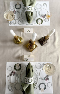 Wreath Napkin Bands (Set of 12)