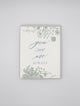 Letterpress love card with florals that says "You and me always" by Rust Belt Love